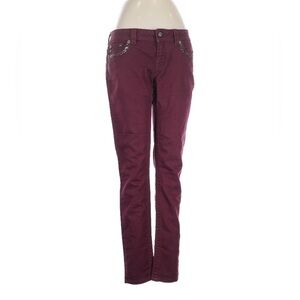 Miss Me Women's Skinny Jeans in Burgundy